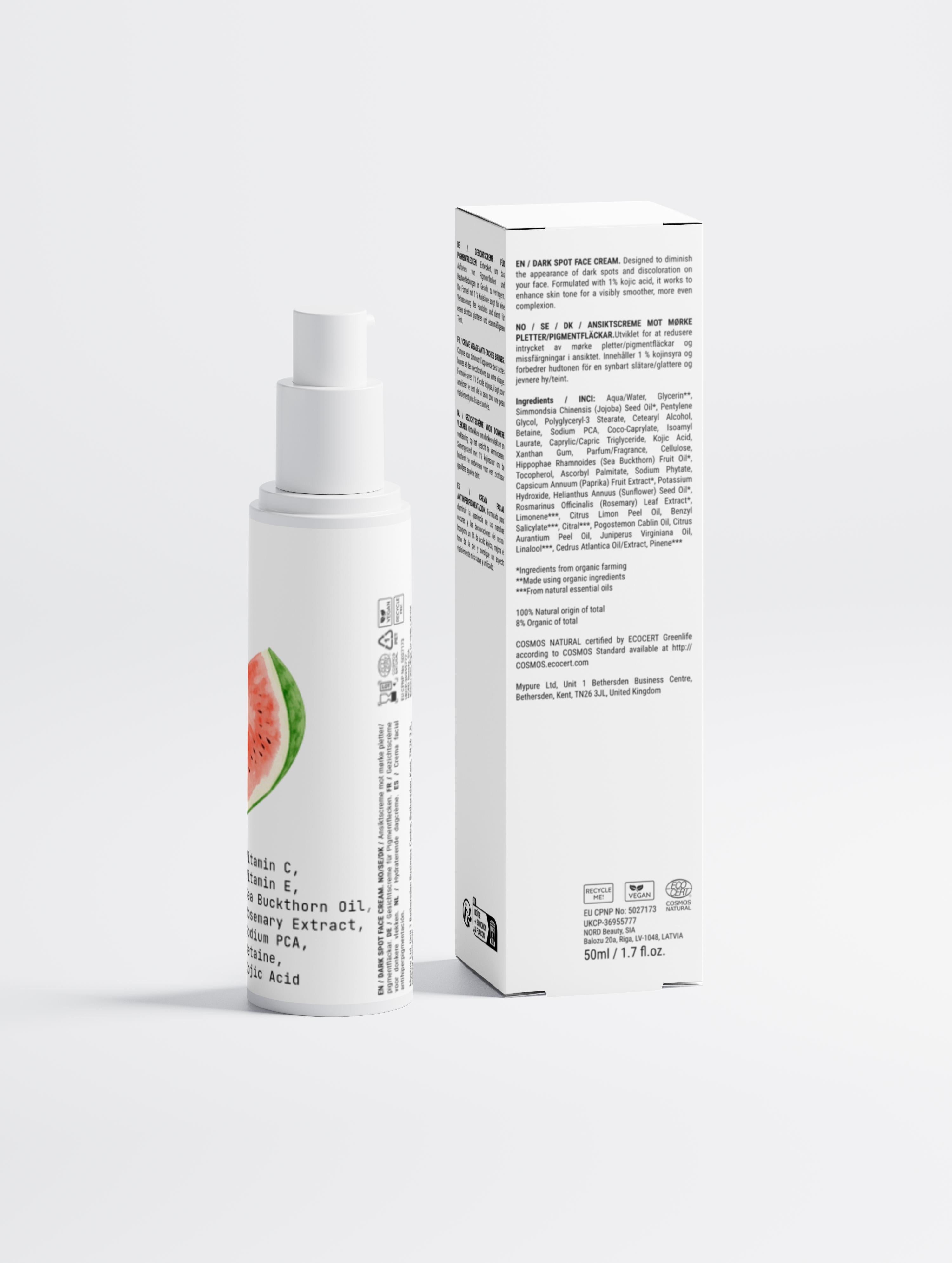 Dark Spot Face Cream with Kojic Acid